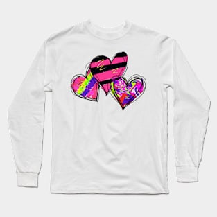 Hearts. Valentines day Long Sleeve T-Shirt